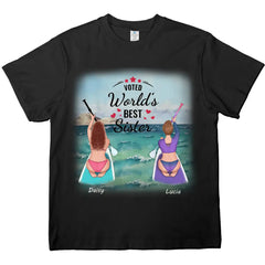 Mejor Hermana, Camiseta Personalizada de Algodón Premium, Sudaderas con Capucha - Regalos para Amigas