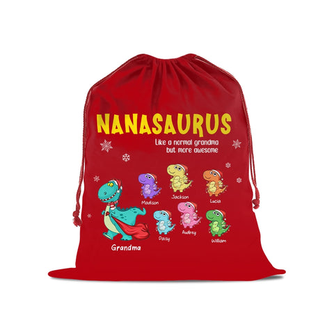 Custom Nanasaurus gift bags with your grandchild's name