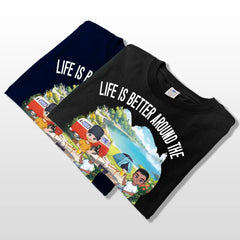 Camping with men,  personalized cotton T-shirts, hoodies, sweatshirts, gifts for Friends