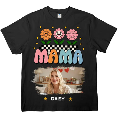 Personalización de fotos gráficas - Camisetas, sudaderas y sudaderas de algodón premium personalizadas - Regalos para mamá 