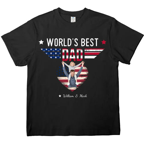 Meilleur père du monde - T-shirts, sweats à capuche et sweatshirts personnalisés pour la famille, cadeau pour papa 