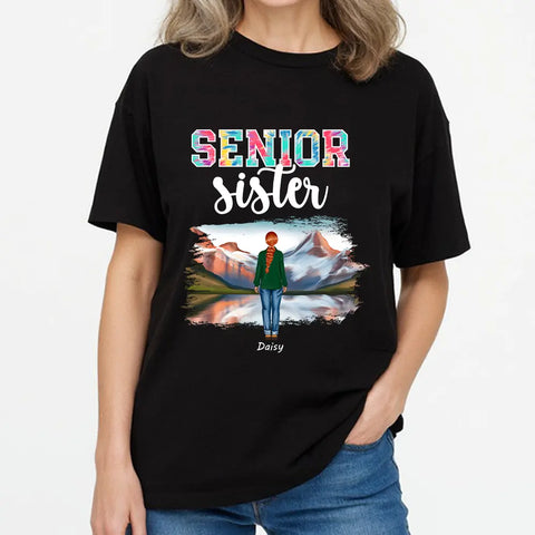 T-shirts, sweats à capuche et sweatshirts personnalisés en coton, cadeaux pour sœurs et amis seniors 
