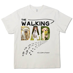 T-shirts, sweats à capuche et sweatshirts personnalisés avec photo de chien « The Walking Dad » 