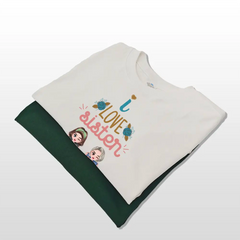 with friends, personalized cotton t-shirts, hoodies, sweatshirts, gifts for sisters