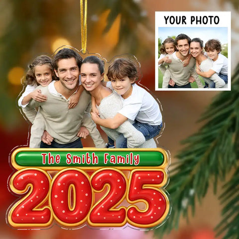 Customized family portrait acrylic Christmas decorations Christmas gifts