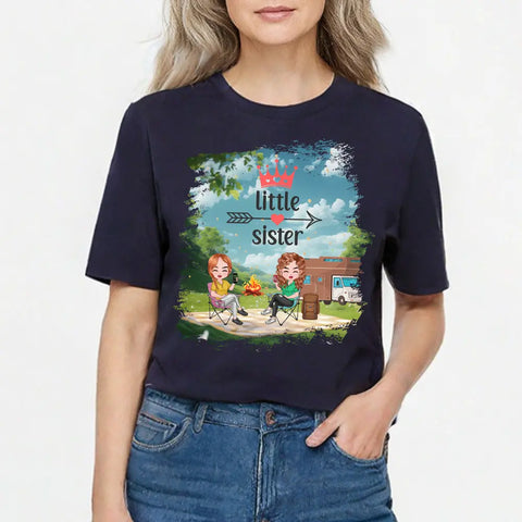 Voyager avec des amis rend la vie meilleure, t-shirts en coton personnalisés, sweats à capuche, sweatshirts, cadeaux pour sœurs 