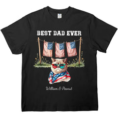 Regalos unisex personalizados del Día de la Independencia de Estados Unidos para papá: camisetas, sudaderas y sudaderas personalizadas. 