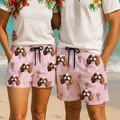 Pantalones cortos hawaianos con estampado personalizado: un divertido regalo fotográfico para las vacaciones de verano 