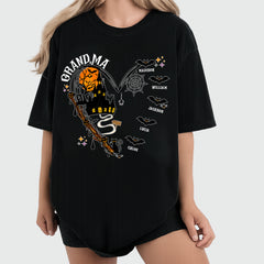 Personalized Halloween grandma and grandchildren name family T-Shirts, Sweatshirts & Hoodies, gift for grandma