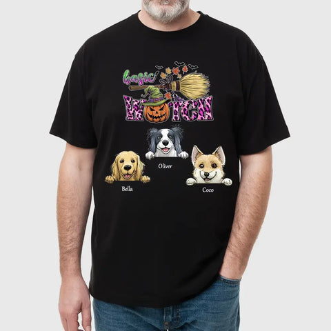Custom Halloween T-Shirt ，Sweatshirts, Hoodies – Personalized Cute Pet Portrait, Spooky & Fun Design
