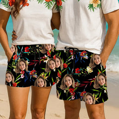 Shorts hawaianos con foto personalizada: atrevidos, divertidos y tropicales 