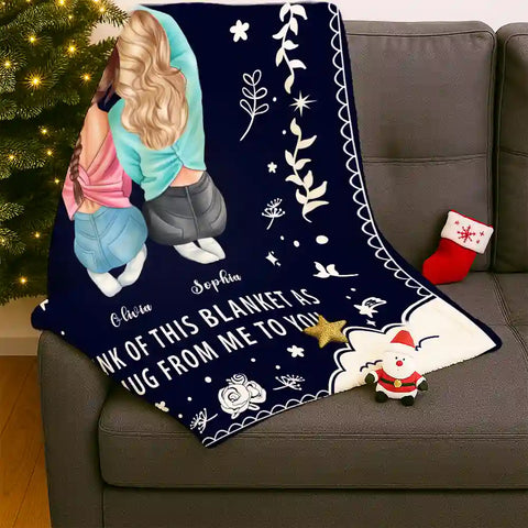 To My Sisters、Besties - Personalized Custom Blanket - Sentimental Gift for Sisters, Birthday, Christmas, Love from Me to You