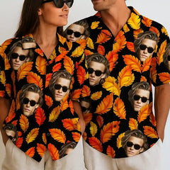 Camisa hawaiana divertida y personalizada: ¡agrega caras para lograr el mejor look! 