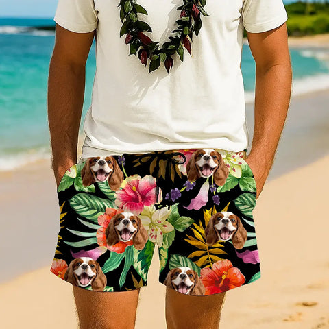 Tu cara en pantalones cortos hawaianos: un regalo personalizado y divertido 