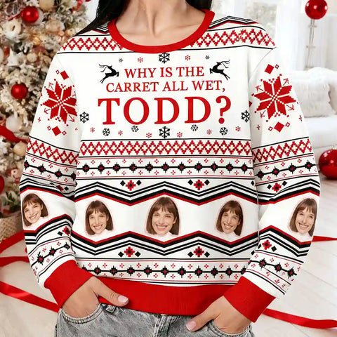Custom Ugly Xmas Sweater | Iconic Todd & Margo Comedy Quote