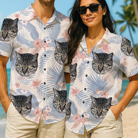 Camisa hawaiana personalizada con tu foto: un regalo divertido para las vacaciones 