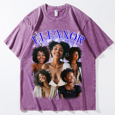 Camiseta retro de dibujos animados: camisa vintage lavada para almas nostálgicas y amantes de los gatos. 