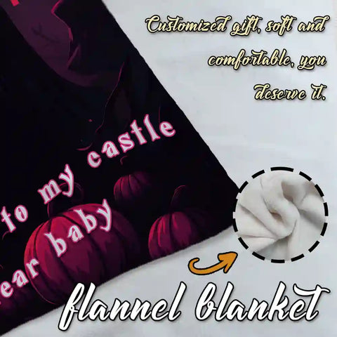 Custom Vampire Moonlight Photo Blanket – Personalized With Your Portrait & Gothic Charm