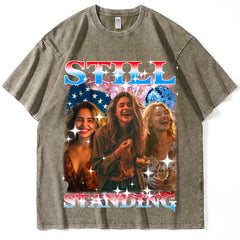 Camiseta divertida personalizada del 4 de julio con tu cara: camiseta gráfica vintage del Día de la Independencia de EE. UU. de los años 80 y 90. 