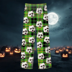 Custom Halloween Pajamas – Personalized Dog, Cat & Human Face Sleepwear Gift