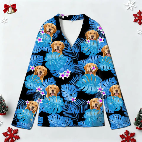 Custom Photo Dog and Cat Pajamas – Christmas Pet Sleepwear