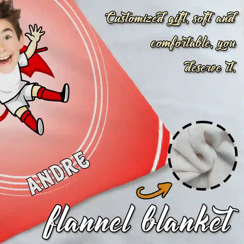 Custom Kids Photo Blanket – Upload Your Child’s Portrait