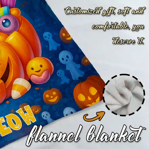 Custom Cat Castle Photo Blanket – Personalized With Your Portrait & Feline Charm