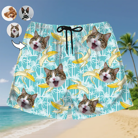 Your Face on a Hawaiian Shorts – Funny Custom Summer Gift