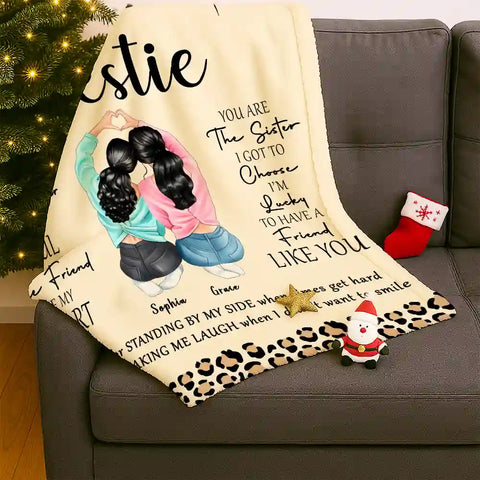 Personalized “To My Bestie” Blanket – Unique Friendship Gift That Says It All