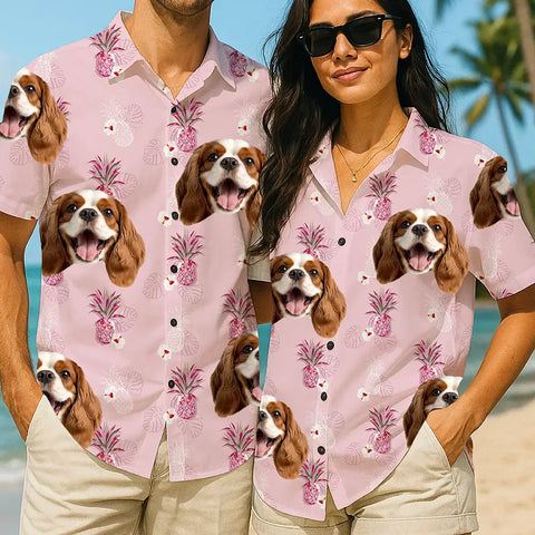 Custom Printed Hawaiian Shirt – Funny Photo Gift for Summer Holidays