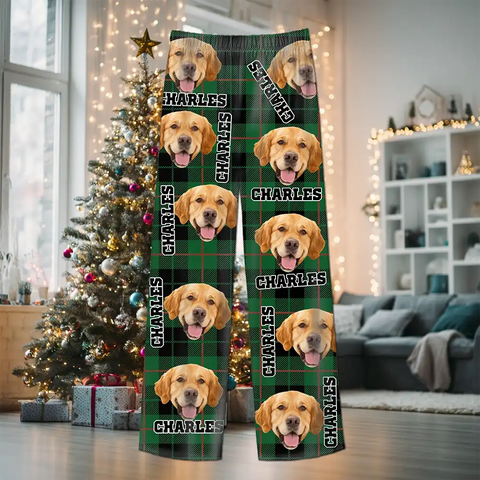 Custom Christmas Long Sleeve Pajamas – Matching Holiday Sleepwear for Families & Pets