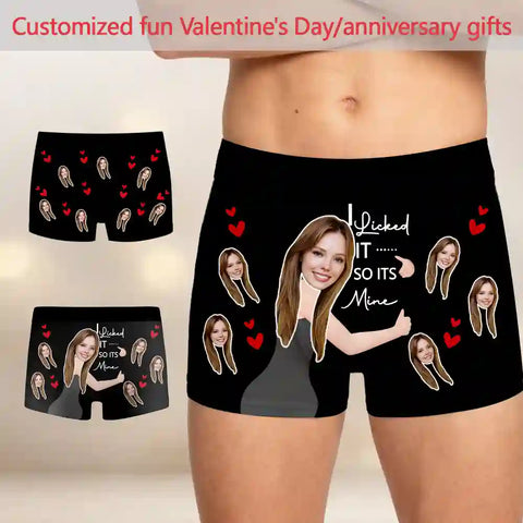 Personalized Face Boxers for Him – Custom Photo Underwear, Wedding, Anniversary & Birthday Gift for Husband or Boyfriend