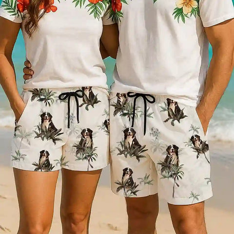Custom Face Hawaiian Shorts – Bold Tropical Style for Summer Fun