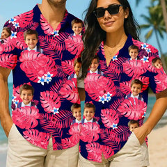 Custom Tropical Shirt – Personalized Photo Print for Beach Days