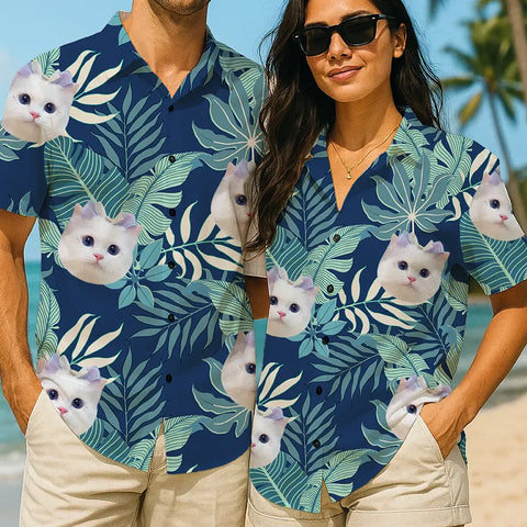 Face on Vacation – Personalized Summer Shirt with Tropical Flair