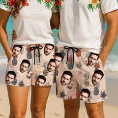 Shorts hawaianos con cara personalizada: ¡Atrae miradas este verano! 