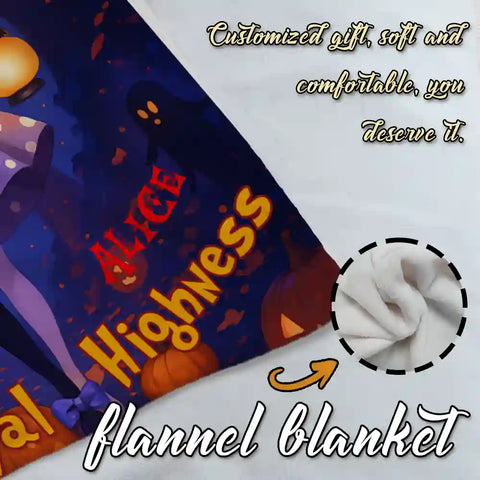 Custom Enchanted Forest Princess Photo Blanket – Personalized With Your Portrait