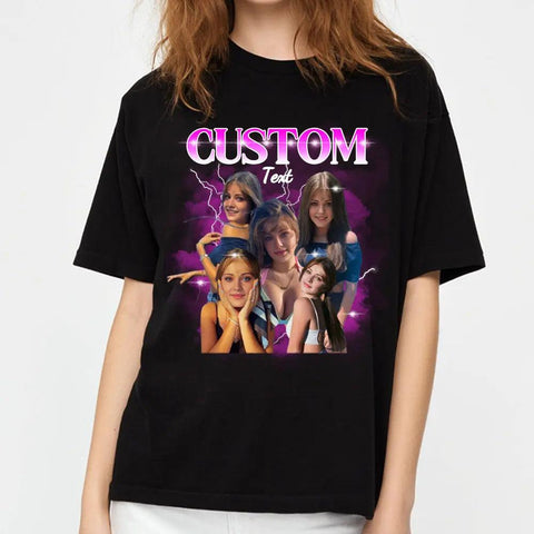 Camiseta, sudadera o sudadera unisex personalizada con foto personalizada "Vibraciones positivas, vida positiva" - Regalo para familiares, dueños y amantes de las mascotas.