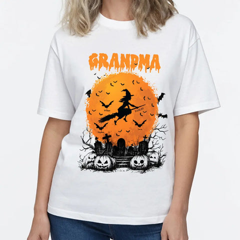Personalized Halloween T-shirts, Sweatshirts & Hoodies - Grandma, Mom, Witch & Grandkids