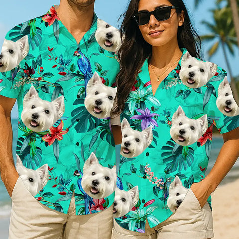 Camisa hawaiana con cara personalizada: un atuendo único para las vacaciones de verano 