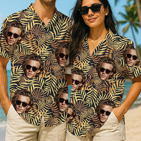 Personalized Tropical Shirt – Your Face, Your Summer Look