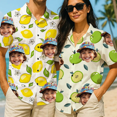 Camisa hawaiana personalizada con tu foto: regalo vacacional personalizado 