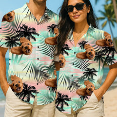 Custom Face Shirt – Bold Hawaiian Style for Summer Fun