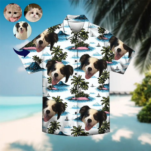 Photo Pet Print Hawaiian Shirt – Personalized Unisex Vacation Shirt