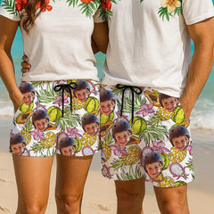 Tu foto, ambiente tropical: los shorts de playa personalizados definitivos 