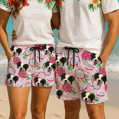 Your Face on a Hawaiian Shorts – Funny Custom Beachwear