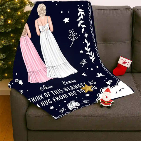 Personalized “To My Bestie” Blanket – Custom Friendship Flannel Throw Gift