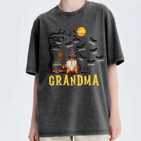 Custom Personalized Family Matching Halloween Shirts – Old Wizard & Children