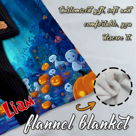 Custom Gentleman Castle Photo Blanket – Personalized With Your Portrait & Elegant Style