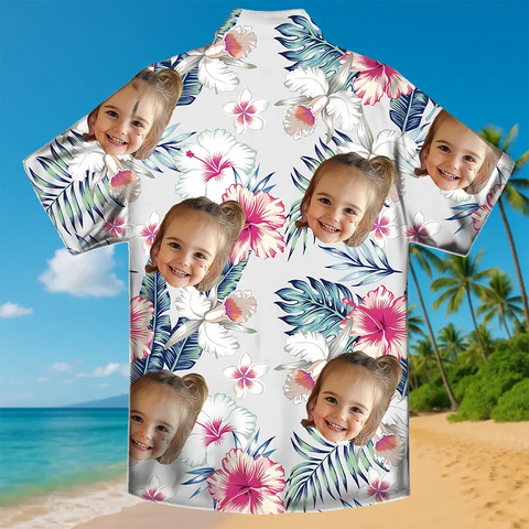 Personalized Photo Hawaiian Shirt – Funny Custom Gift for Summer